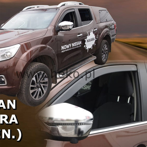 NISSAN NAVARA D23 4D 2014+ / NP300 2014+ ΖΕΥΓΑΡΙ ΑΝΕΜΟΘΡΑΥΣΤΕΣ ΑΠΟ ΕΥΚΑΜΠΤΟ ΦΙΜΕ ΠΛΑΣΤΙΚΟ HEKO - 2 ΤΕΜ.