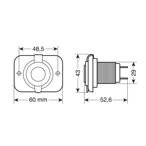 ΠΡΙΖΑ ΑΝΑΠΤΗΡΑ ΜΕ ΚΑΠΑΚΙ ΚΑΙ 2 ΘΥΡΕΣ USB (A+C) 12/24V 3000mA 15W ΜΑΥΡΗ FAST CHARGE LAMPA - 1 TEM.