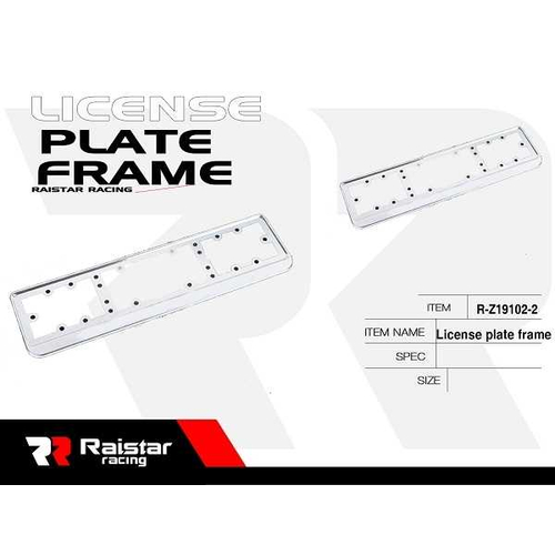 Πλαίσιο πινακίδας αυτοκινήτου - R-Z19102 - 140474