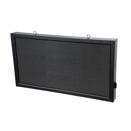 GloboStar® DISPLAY 90811 LED Scrolling Display 96x48cm - Κυλιόμενη Ψηφιακή Πινακίδα / Επιγραφή Μονής Όψης P10 LED SMD AC 220-240V - Λειτουργία μέσω Wi-Fi με Εφαρμογή APP - Αισθήτηρας Θερμοκρασίας και Υγρασίας - Αδιάβροχο IP65 - Μ104 x Π9 x Υ56cm - Πορτοκαλί - 1 Χρόνο Εγγύηση