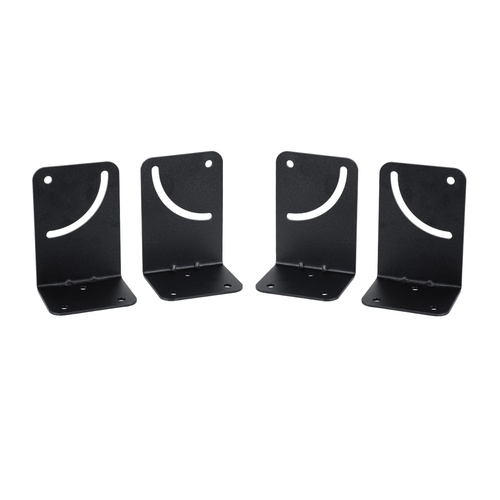 GloboStar® FDB K803-WB7 98029 Speaker Base Wall Bracket - Επιτοίχια Ρυθμιζόμενη Βάση Ηχείου για Τοποθέτηση Συστήματος Κολωνάτων Ηχείων K803 - IP20 - Μαύρο - Μ10 x Π8 x Υ14.5cm - Ζεύγος