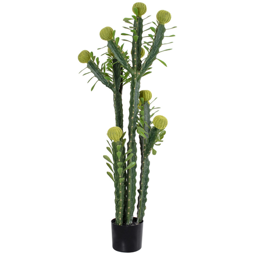 GloboStar® Artificial Garden CEREUS JAMACARU CACTUS 20193 Τεχνητό Διακοσμητικό Φυτό Κάκτος Κηρίος Υ120cm