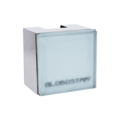 GloboStar® CYBOLITHOS 60946 Χωνευτό Φωτιστικό Σποτ Δαπέδου LED 2W 200lm 120° DC 24V Αδιάβροχο IP68 IK06 Μ10 x Π10 x Υ8cm Μπλε Dimmable - Tempered Γαλακτερό Γυαλί & Ανοξείδωτο Ατσάλι - Bridgelux Chip - 3 Χρόνια Εγγύηση