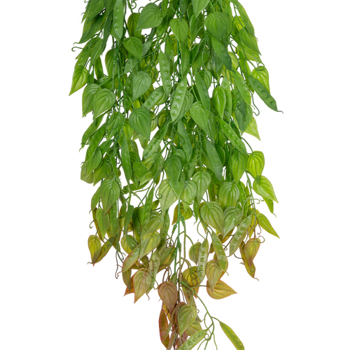 GloboStar® Artificial Garden HANGING LIMA BEAN 20846 Τεχνητό Διακοσμητικό Κρεμαστό Φυτό Φασόλι Λίμα Μ29 x Π10 x Υ86cm