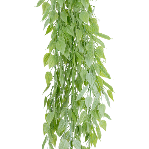 GloboStar® Artificial Garden HANGING LIMA BEAN 20847 Τεχνητό Διακοσμητικό Κρεμαστό Φυτό Φασόλι Λίμα Μ29 x Π10 x Υ86cm