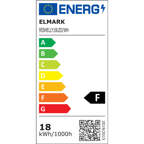 SHELLY LED ΠΛΑΦΟΝΙΕΡΑ 18W ΜΕ ΤΗΛΕΧΕΙΡΙΣΤΗΡΙΟ ΛΕΥΚΟ