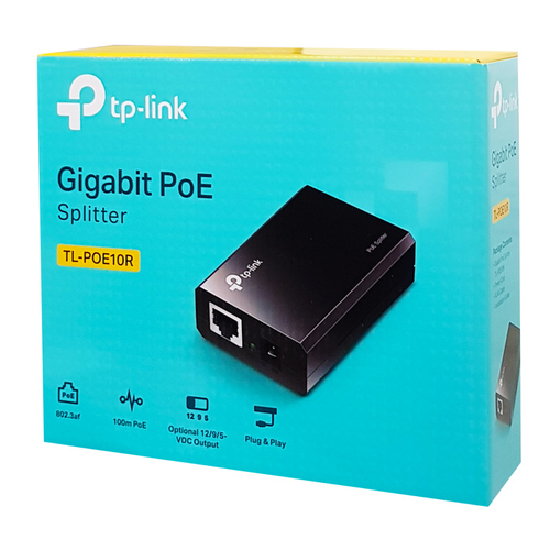 TP-LINK PoE splitter TL-POE10R, 2x 10/100/1000Mbps, Ver. 11.0