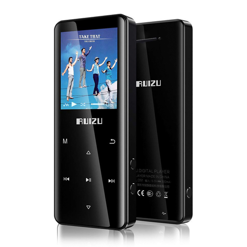 RUIZU MP3 player D51 με ηχείο, 1.8", 8GB, BT, ελληνικό μενού, μαύρο