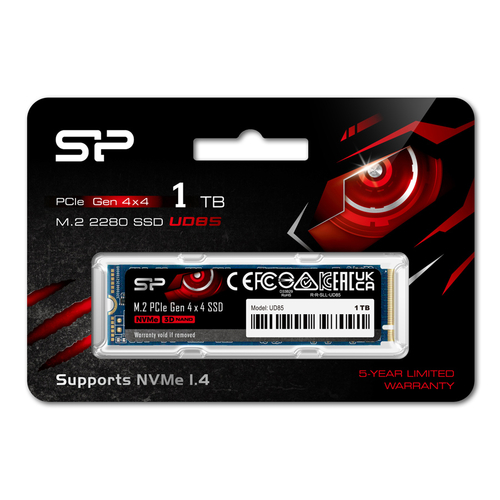 SILICON POWER SSD PCIe Gen4x4 M.2 2280 UD85, 1TB, 3.600-2.800MB/s