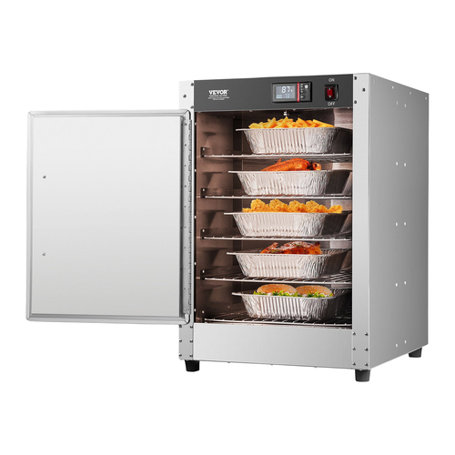 VEVOR Hot Box Food Warmer 5-Tier Concession Θερμαντικό ντουλάπι με δίσκο νερού