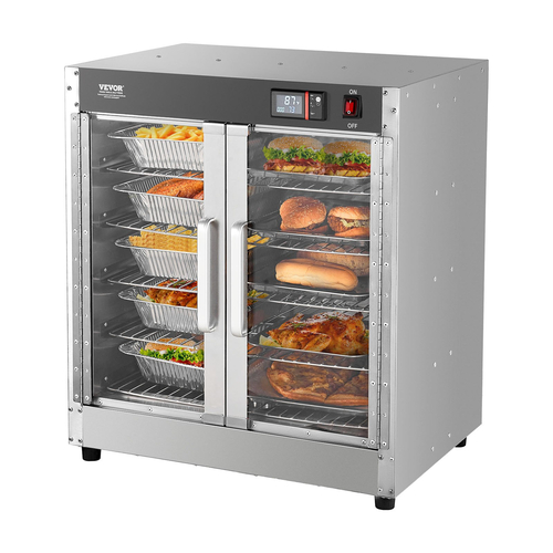 VEVOR Hot Box Food Warmer 5-Tier Concession Θερμαντικό ντουλάπι με δίσκο νερού