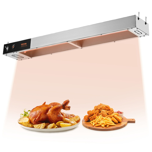 VEVOR French Fry Food Warmer Electric Strip Chip Warming Light Station Steel