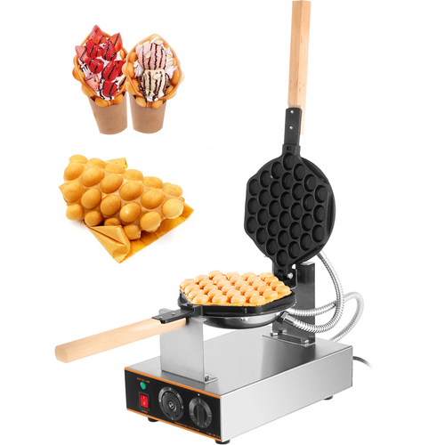 VEVOR Commercial Egg Waffle Make 220V 1400W Bubble Waffle Maker Ανοξείδωτο Steel Egg Waffle Maker 30pcs Egg Waffle Maker Professional Bubble Egg Waffles Machine Cake Waffle Baker