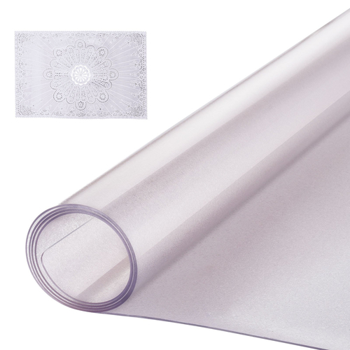 VEVOR PVC προστατευτικό τραπεζιού 24x48 ιντσών παγωμένο πλαστικό προστατευτικό γραφείου πάχους 1,5 mm