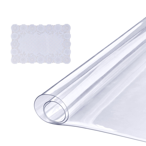 VEVOR Clear Protector για κάλυμμα τραπεζιού, 18&quot; x 48&quot;/ 460 x 1232 mm Κάλυμμα τραπεζιού, πλαστικό τραπεζομάντιλο PVC πάχους 1,5 mm, αδιάβροχο προστατευτικό επιφάνειας εργασίας για γραφείο, τραπεζάκι σαλονιού, τραπέζι τραπεζαρίας