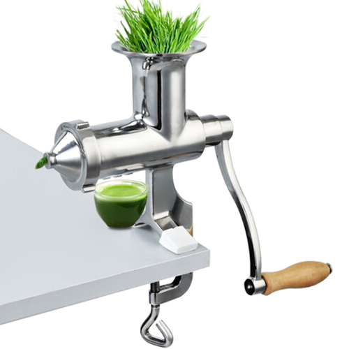 VEVOR Manual Wheatgrass Juicer Extractor Portable Manual Juicer Extractor with 3 Sieves Ανοξείδωτο ατσάλι Μηχάνημα Στίφτης Wheatgrass Extractor for Vegetables Fruits Wheatgrass