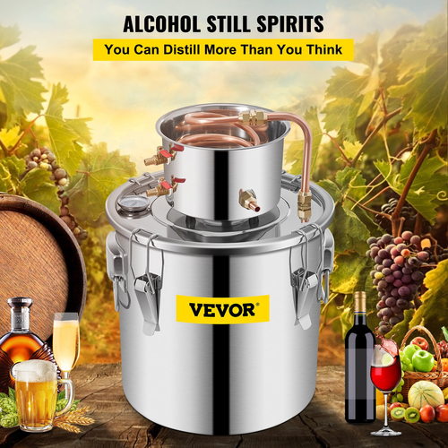 Vevor Moonshine Still Distillery Kit 9.6Gal Κιτ απόσταξης αιθέριου ελαίου με αντλία νερού