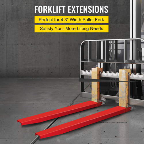 VEVOR Pallet Forks Extensions Steel Pallet Forks 82 x 4,5 Inch Heavy Duty Pallet Forks 199cm Length Forks Extensions for Forklift Lift Truck (82 x 4,5 Inch)