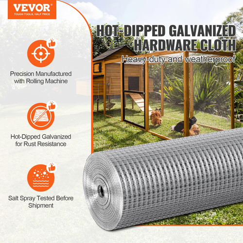 Ύφασμα υλικού VEVOR 1/2&quot; 48 ιντσών x 100 πόδια 19 Ga Wire Mesh Roll Chicken Wire περίφραξη