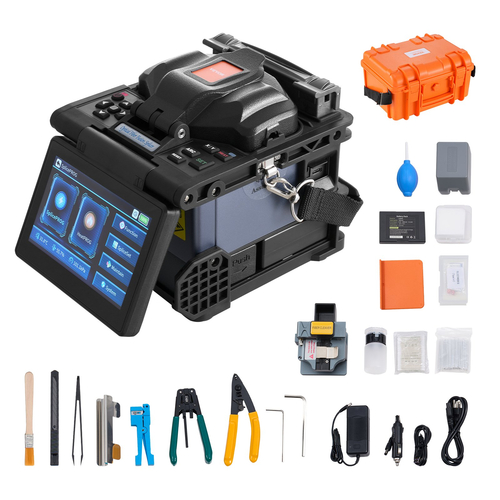 VEVOR Fiber Fusion Splicer 6 Motors Core Alignment with 6s Spicing 13s Heating