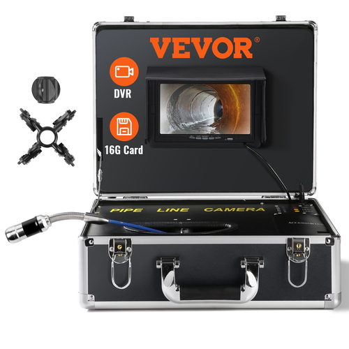 VEVOR Sewer Camera Pipe Inspection Camera 7 ιντσών οθόνη 1000TVL Camera 66ft