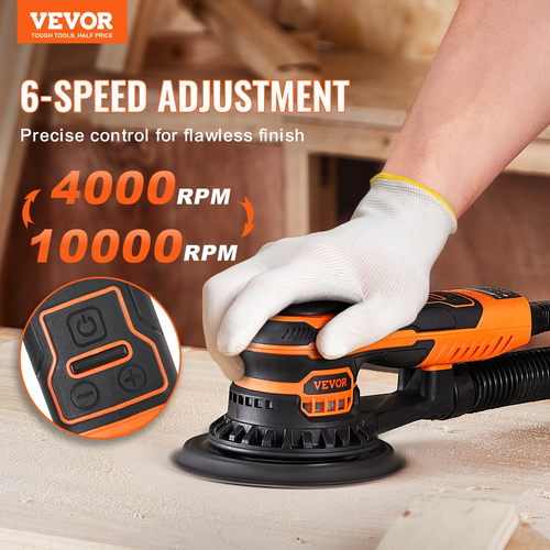 VEVOR Random Orbital Sander 5 &amp; 6-inch Brushless Orbital Sander Sander 10000 PRM