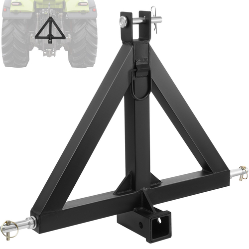 VEVOR 3 Point Hitch Receiver, 3 Point 2&quot; Receiver Trailer Hitch Κατηγορία 1 Προσαρμογέας ράβδου ρυμούλκησης τρακτέρ με καρφίτσες, Συμβατό με Kubota, Mahindra, Ford, Yanmar, John Deere, Massey Ferguson