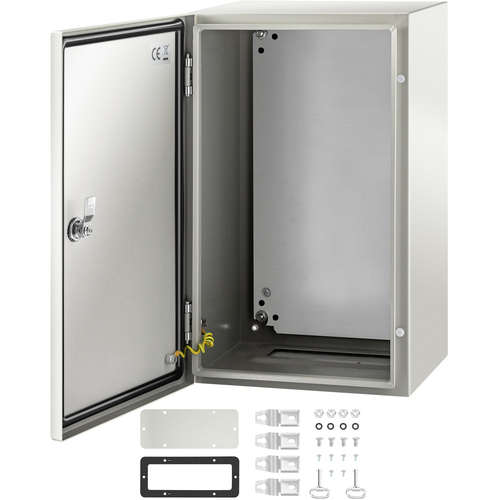 VEVOR NEMA Steel περίβλημα, 20 x 12 x 10&#039;&#039; NEMA 4X Steel Electrical Box, IP66 Waterproof &amp; Dustproof, Outdoor/Indoor Electrical Junction Box, με πλάκα τοποθέτησης