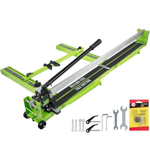 VEVOR Tile Cutter 47-inch Tile Cutter Μηχανή κοπής πλακιδίων 1,4 ιντσών Κεραμικός κόφτης πλακιδίων πορσελάνης με οδηγό λέιζερ από σκελετό από χάλυβα και μπόνους ανταλλακτικό κόφτη τροχούς κοπής πλακιδίων Εργαλείο χειρός