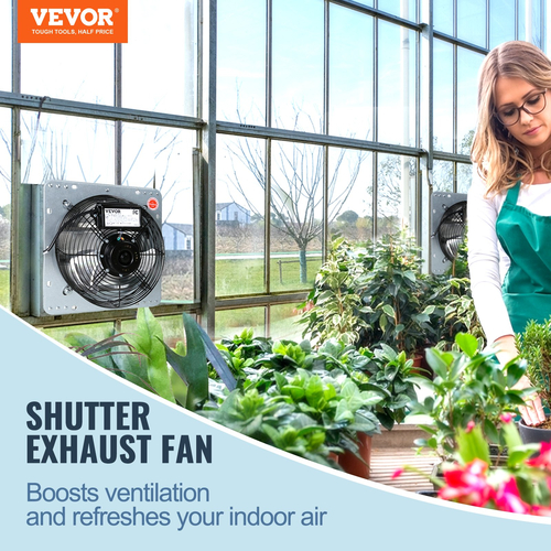 VEVOR Shutter Exhaust Fan Shop Εξατμιστήρας 356 mm Επιτοίχιος 994 CFM AC κινητήρας