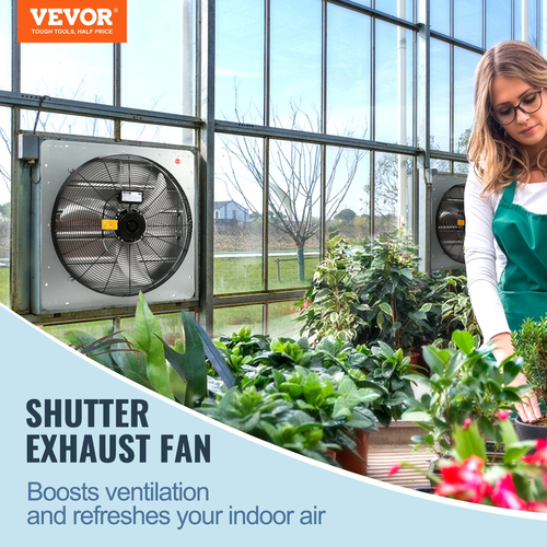 VEVOR Shutter Exhaust Fan Shop Εξατμιστήρας 610 mm Επίτοιχος 2892 CFM AC