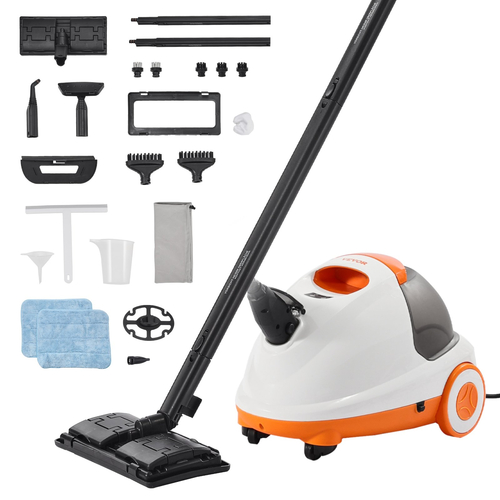 VEVOR Steam Cleaner Ατμόλουτρο πολλαπλών χρήσεων με 23 αξεσουάρ για καθαρισμό σπιτιού