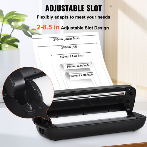 VEVOR Portable Printer Wireless Inkless Printer 2600 mAh for Travel &amp; Home