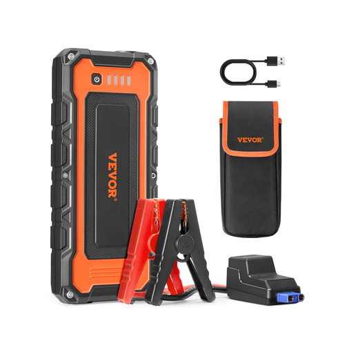 VEVOR Jump Starter 3000A 59,2Wh Lithium Booster Jumper Box Portable Power Bank