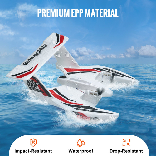 VEVOR RC Airplane Amphibious EPP Foam RC Plane Toy με τηλεχειριστήριο 2,4 GHz