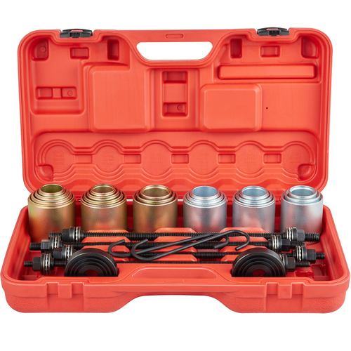 VEVOR 26 PCS Sleeve Kit Pull and Press, 45 # Steel Removal Installation Boshes Bearings Tool Kit, Bush Removal Inserted Tool Tool Set Λειτουργεί στα περισσότερα αυτοκίνητα και κινητήρες LCV, HGV