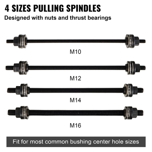 VEVOR 28 PCS Sleeve Kit Pull and Press, 45# Steel Removal Installation Bushes Bearings Tool Kit, Bush Insertion Sleeve Tool Set λειτουργεί στα περισσότερα αυτοκίνητα και κινητήρες LCV, HGV