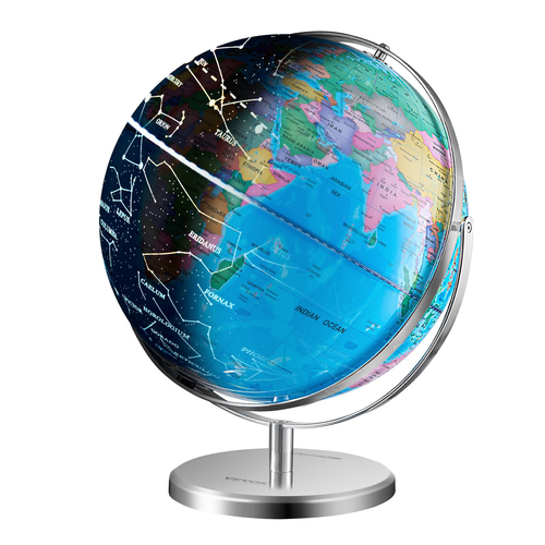 VEVOR Illuminated World Globe with Stand Educational 13in/330,2mm Constellation (Γλώσσα χάρτη: Αγγλικά)