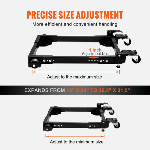 VEVOR Mobile Base Heavy Duty Universal Stand 1500 lb χωρητικότητας για μηχανήματα εργαλείων