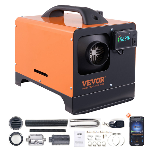 VEVOR Diesel Air Heater All-in-one 12V 8KW Bluetooth App LCD για Αυτοκίνητο RV σε εσωτερικούς χώρους