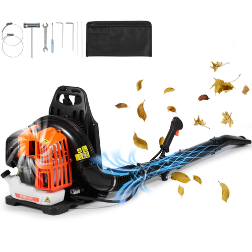 VEVOR Backpack Leaf Blower 52CC 2-Cycle Gas Leaf Blower 480CFM Όγκος αέρα 175 mph