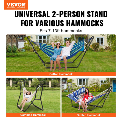 VEVOR Steel Hamock Stand 450lbs Χωρητικότητα Πλαίσιο αιώρας Ταιριάζει σε 6,9-12,8ft Αιώρες