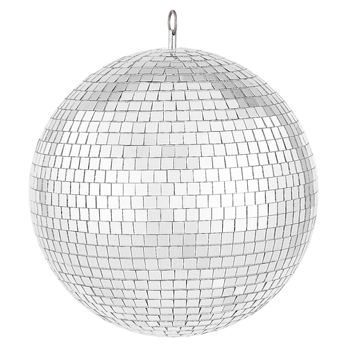 VEVOR Mirror Disco Ball 12 ιντσών Silver Party Disco Ball με κρεμαστό δαχτυλίδι