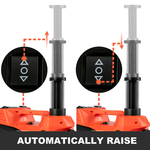 VEVOR Electric Car Jack, Electric Hydraulic Jack 3 Ton (6600 lbs) με αντλία φουσκώματος ελαστικών και ηλεκτρικό κλειδί, DC 12V ηλεκτρικό ανυψωτικό γρύλο δαπέδου αυτοκινήτου για έκτακτη αλλαγή ελαστικού