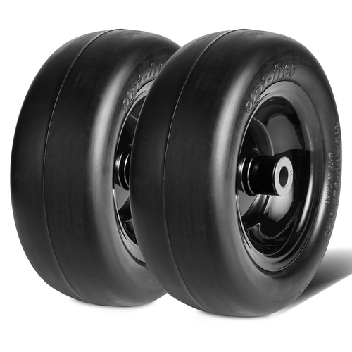 Ελαστικά VEVOR Lan Mower Tires with Rim, 11x4-7&quot; Tubeless Tractor Tires, 2-pack Tire and Wheel Assemby, Flat-free Tire PU, 3,4&quot; Centered Hub, 3/4&quot; Bushing Size, 20 PCS Adapters for Riding Mowers Lawn Tractors