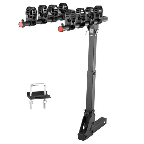 Βάση ποδηλάτου VEVOR Hitch, 4-Bike Carrier Rack, 150 LBS Bike Rack Hitch για δέκτη 2 ιντσών, με τίτλο και αναδιπλούμενο φορέα ποδηλάτου με μπουλόνι U ​​No-Wobble και ιμάντα, για αυτοκίνητο, SUV, Truck, RV, Ορθογώνια διασύνδεση