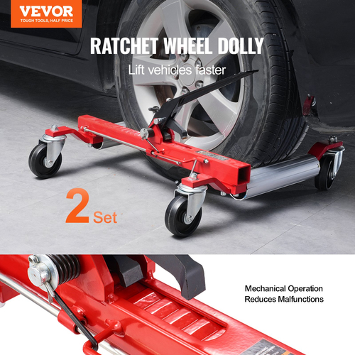 VEVOR Wheel Dolly Heavy Duty Vehicle Positioning Tire Car Lifter 1500Lbs 2 Pack