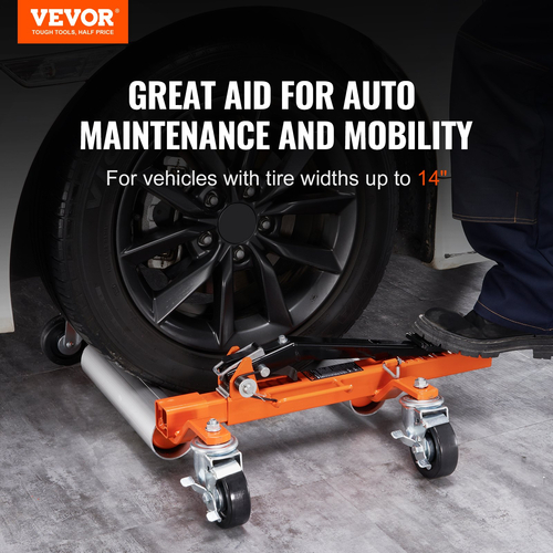 VEVOR Ratcheting Wheel Dolly 1360 kg Auto Truck Vehicle Moving Lift Jack Jack 2 Pack