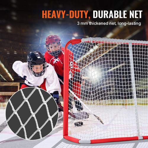 VEVOR Youth Street Hockey Net Indoor Outdoor Steel Hockey Goal for Children 54&quot;x44