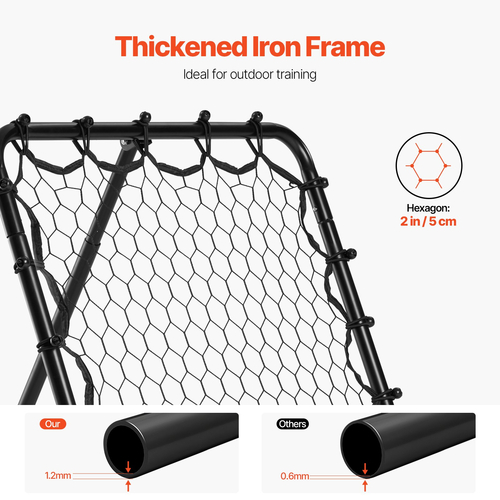 Φορητά δώρα προπόνησης ποδοσφαίρου VEVOR 34&quot;x34&quot; Soccer Rebounder Net Kick-Back